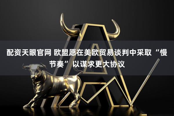 配资天眼官网 欧盟愿在美欧贸易谈判中采取 “慢节奏” 以谋求更大协议